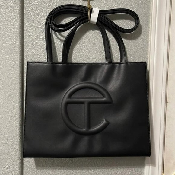 👜🐏 🆕Telfar Medium Shopping Bag - Black🆕 🐪👜 - Picture 1 of 5